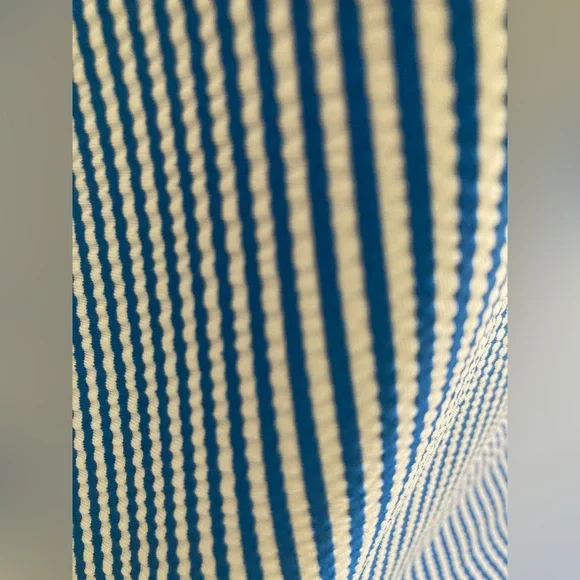 NWT Talbots blue white striped dress size L - Picture 5 of 6